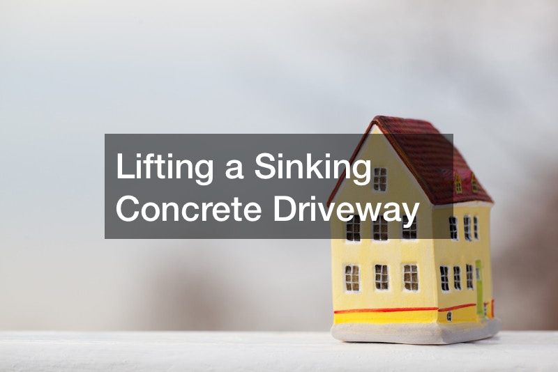 Lifting a Sinking Concrete Driveway